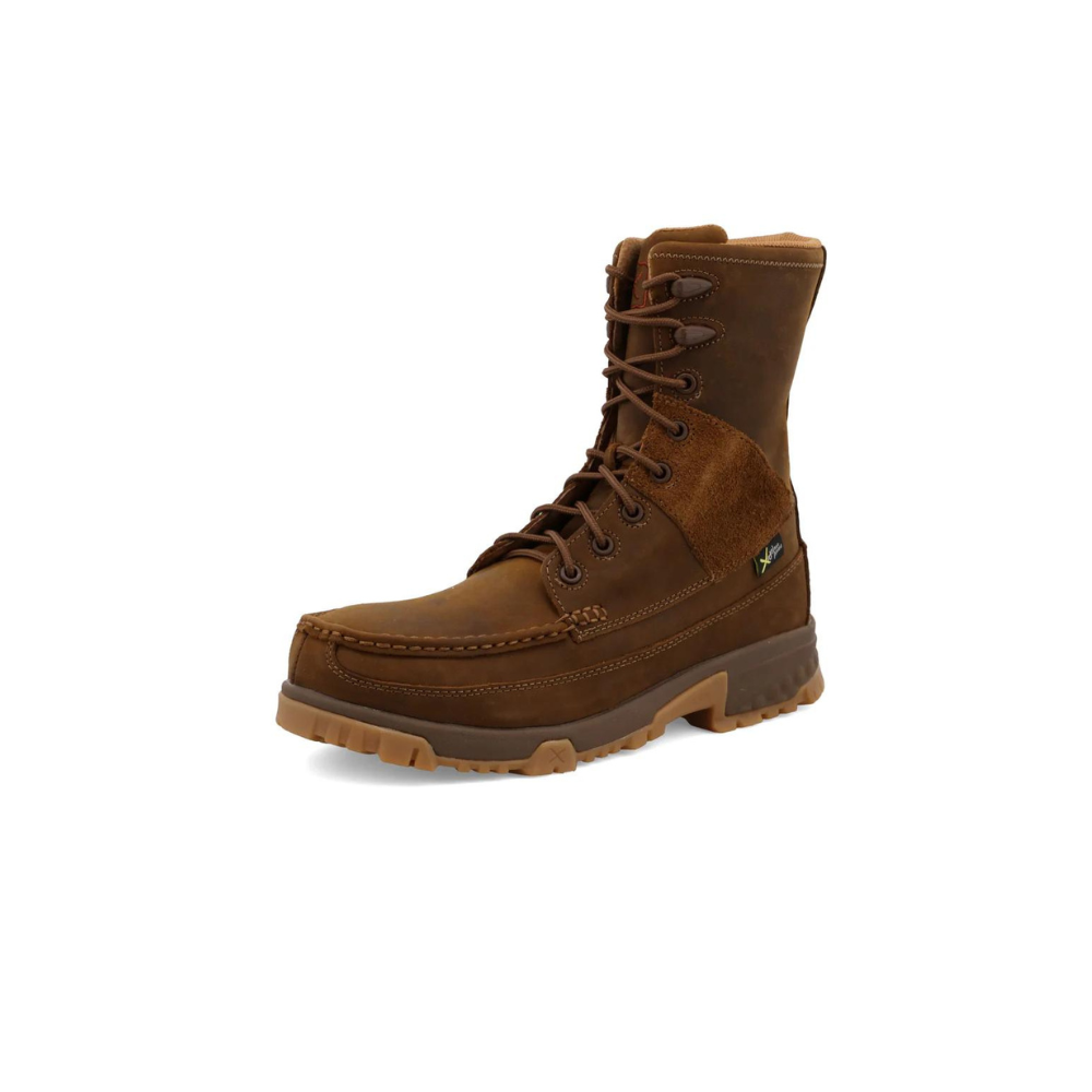 Twisted X 8in Work Boot Distressed Saddle from GME Supply
